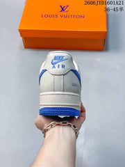 Nike Air Force 1 '07 Low White and Blue Sneakers