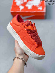 Nike Devin Booker Blazer Low Orange Sneakers 2607NY246A16