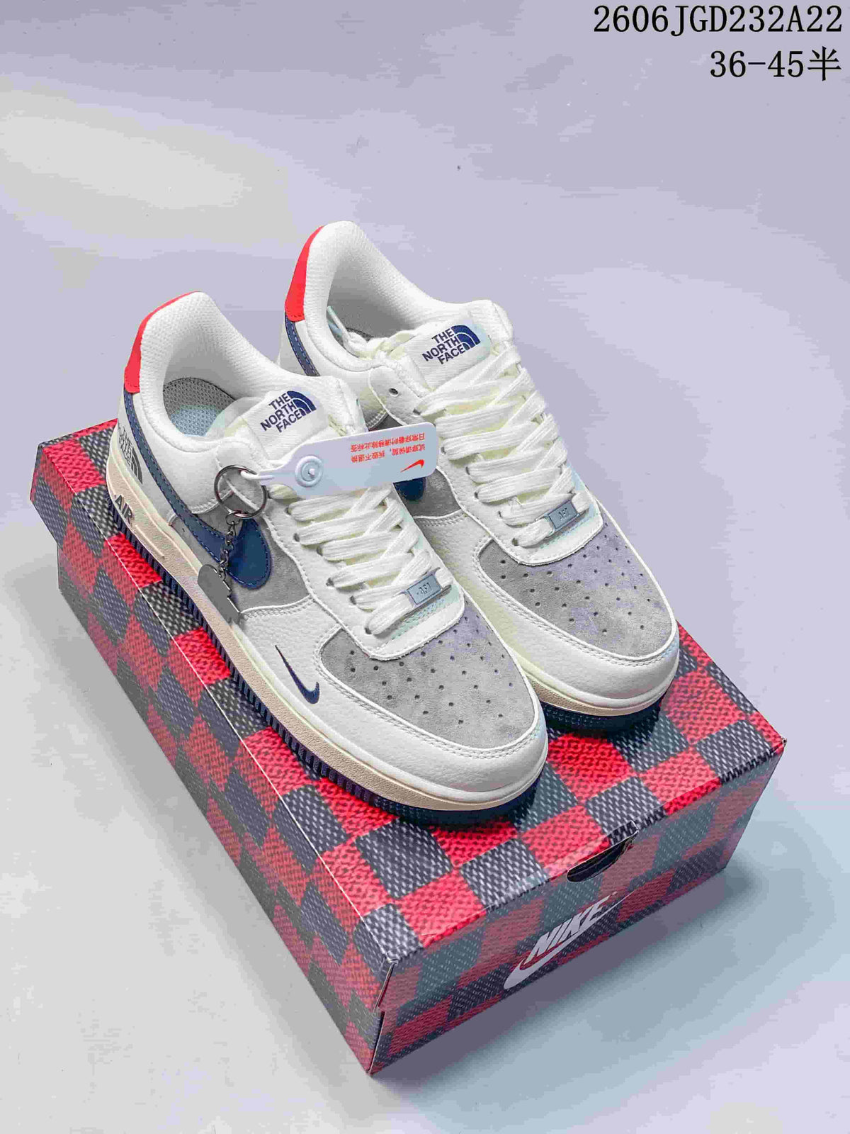 Nike Air Force 1 '07 Low White Grey Blue Sneakers