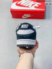 Nike Dunk Low Sneakers in Navy and White