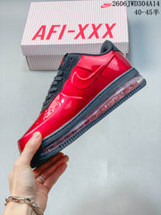 Nike Air Force 1 Posite FL Max Low-Top Sneakers, Red and Black