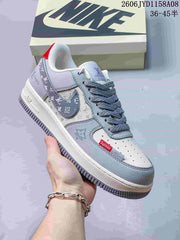 Nike Air Force 1 '07 Low Sneakers in Gray and White