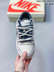 Nike SB Dunk Low Gray White Navy Sneakers