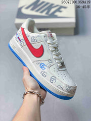 Nike Air Force 1 Low Graphic Sneakers White Multicolor