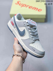 Nike SB Dunk Low Sneakers Gray White Black
