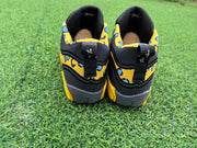 Jordan 680-7 Black and Yellow Leopard Print Sneakers