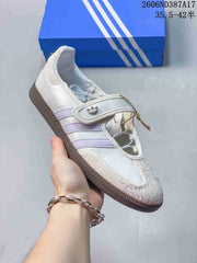 Adidas Samba Jane White Sneakers with Hook-and-Loop Strap