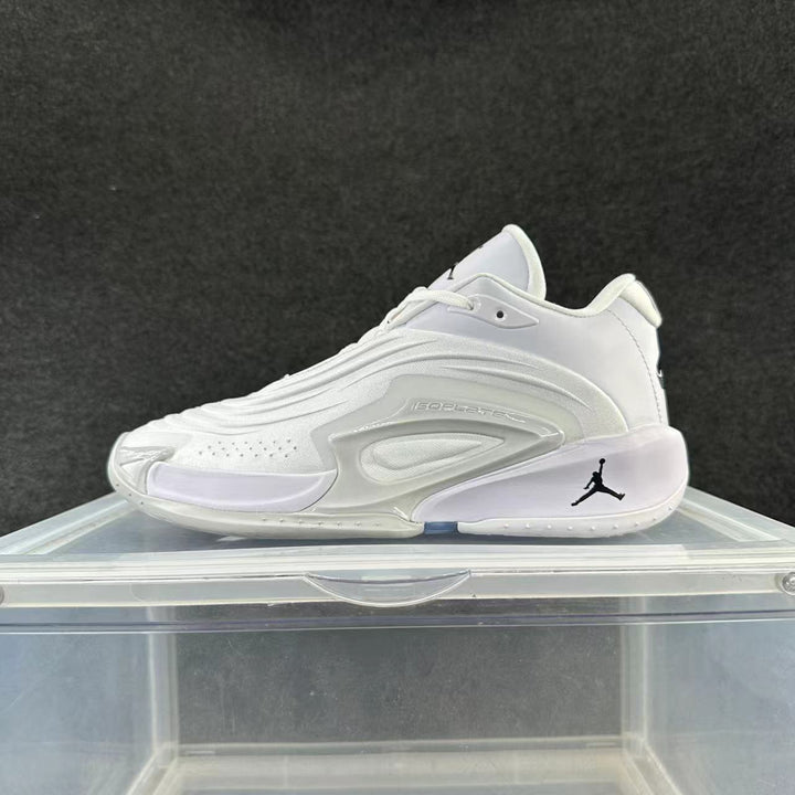 Jordan White and Gray Basketball Sneakers