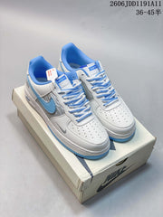 Nike Air Force 1 '07 Low White and Blue Sneakers
