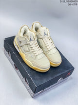 Air Jordan 4 Retro OG Cream Mid-Top Sneakers