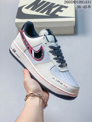Nike Air Force 1 ’07 Low Sneakers White Navy Red