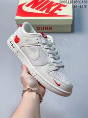 Nike SB Dunk Low White Multicolor Low-Top Sneakers