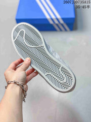 adidas Superstar Sneakers White Gray Blue 2607JDD735A15