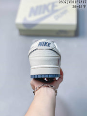 Louis Vuitton x Nike Dunk Low White Blue Sneakers