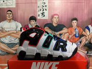 Nike Air More Uptempo White Black Basketball Sneakers