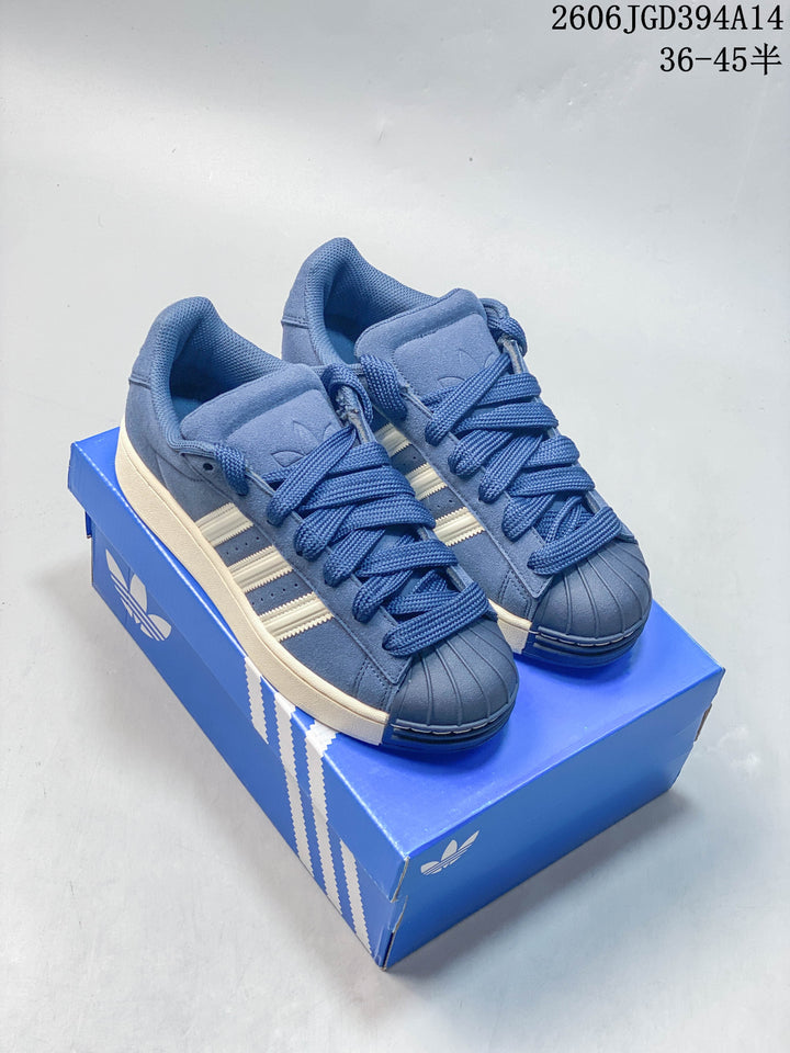 Adidas Originals Superstar Blue Low-Top Sneakers ID6251