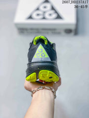 Nike ReactX Pegasus ACG Trail 6 Shoes, Dark Gray and Lime