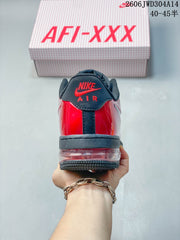 Nike Air Force 1 Posite FL Max Low-Top Sneakers, Red and Black