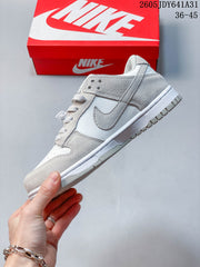 Nike SB Dunk Low Sneakers White and Grey IB4417-105