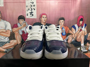 Jordan 11 Low Navy Blue and White Sneakers