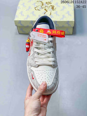 Jordan Air Jordan 1 Low White Grey Dragon Sneakers