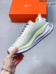 Nike InfinityRN 4 Running Shoes, White and Lime