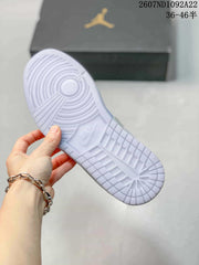 Jordan Air Jordan 1 Low Sneakers in White and Lavender