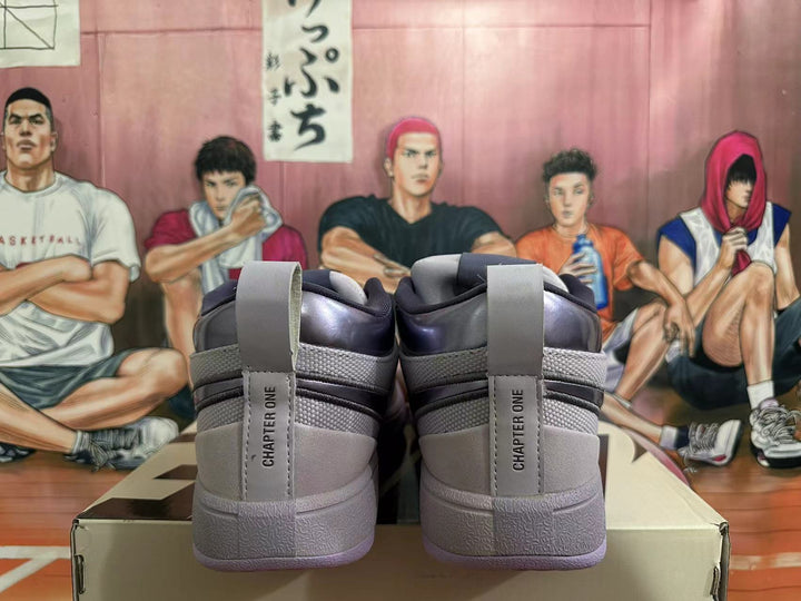 Nike Book 1 Basketball Shoes in Gray and Purple