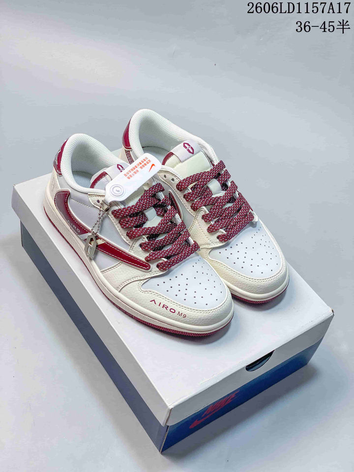 Jordan Air Jordan 1 Low White Multicolor Graphic Sneakers