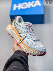 HOKA Mafate Speed 2 Trail Running Shoes Blue Pink