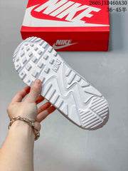 Nike Air Max 90 White and Blue Retro Sneakers