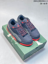 Jordan Low-Top Sneakers in Navy, Gray and Red