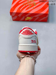 Jordan Air Jordan 1 Low Cream Red Sneakers