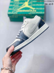 Nike SB Dunk Low White Navy Gold Sneakers QL1988-00