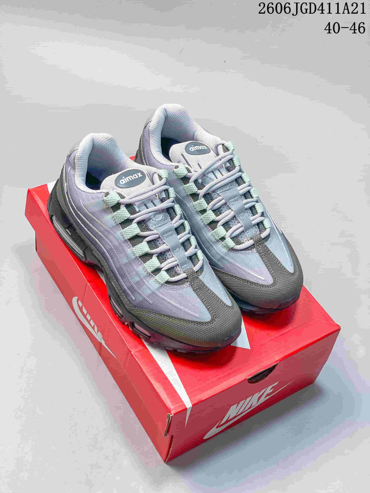 Nike Air Max 95 Sneakers in Grey and Green