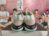 Nike Basketball Shoes in Gray Blue with Pink Accents