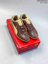 PUMA Club II Era Brown and Beige Low-Top Sneakers