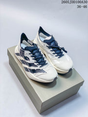 Adidas Adizero Adios Pro 4 Running Shoes, White and Navy