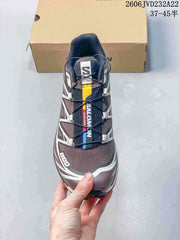 Salomon XT-6 Trail Running Shoes in Brown and Gray