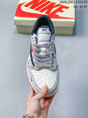 Jordan 1 Low OG SP Sneakers in White and Navy
