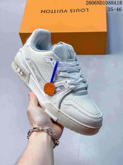 Louis Vuitton Trainer Low-Top Sneakers in White