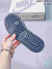 Jordan 1 Low Style Sneakers in Off-White and Navy