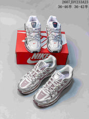 Nike P-6000 Premium Sneakers White Silver Red 2607JDY233A23
