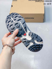 Salomon XT-6 Trail Sneakers in Pink and Gray