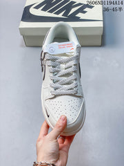 Nike Dunk Low Retro DIY White and Navy Sneakers
