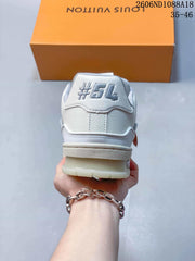 Louis Vuitton Trainer Low-Top Sneakers in White