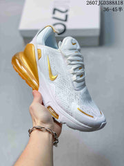 Nike Air Max 270 Premium Sneakers White Gold 2607JGD388A18