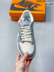 Jordan Air Jordan 1 Low White Grey Blue Sneakers