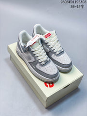 Nike Air Force 1 '07 Low Grey and White Sneakers