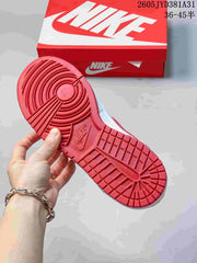 Nike Big Nike Low Lux White and Red Sneakers